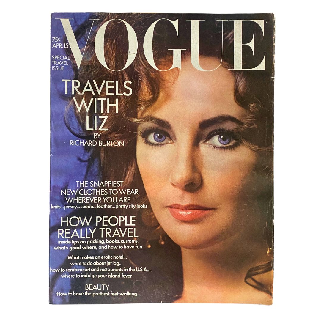 VTG Vogue Magazine April 15 1971 Elizabeth Taylor by Lord Snowdon No Label