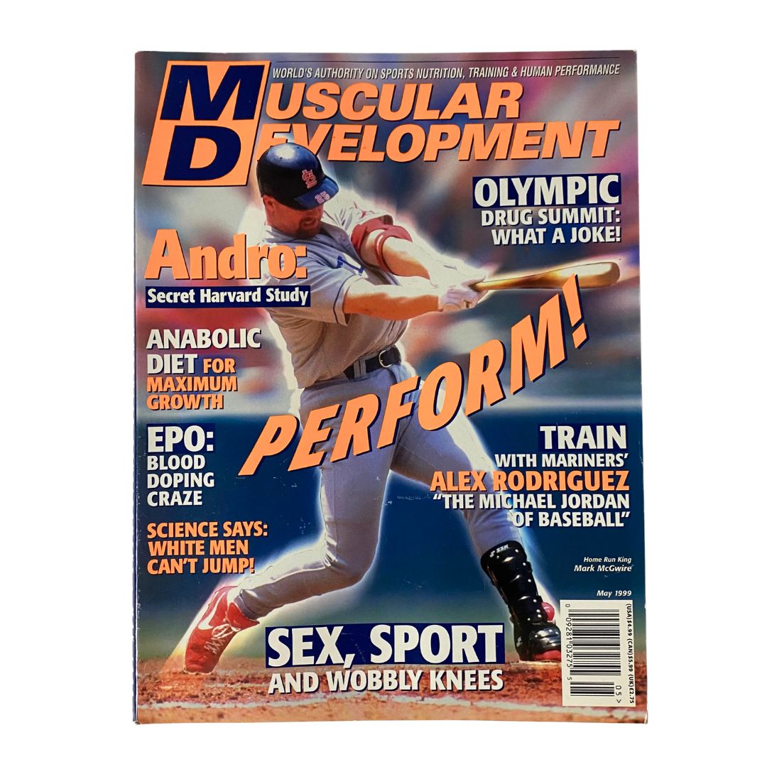 Muscular Development Magazine May 1999 Alex Rodriguez No Label VG