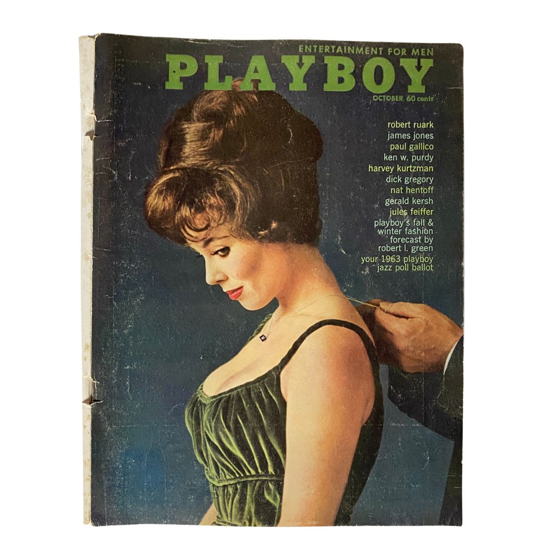 VTG Playboy Magazine October 1962 Laura Young w Centerfold No Label