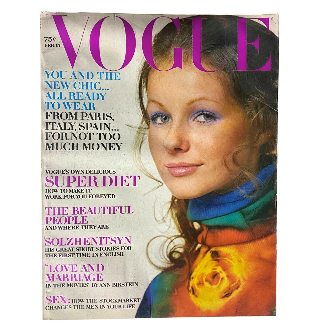 VTG Vogue Magazine February 15 1971 Susan Forristal by Richard Avedon No Label