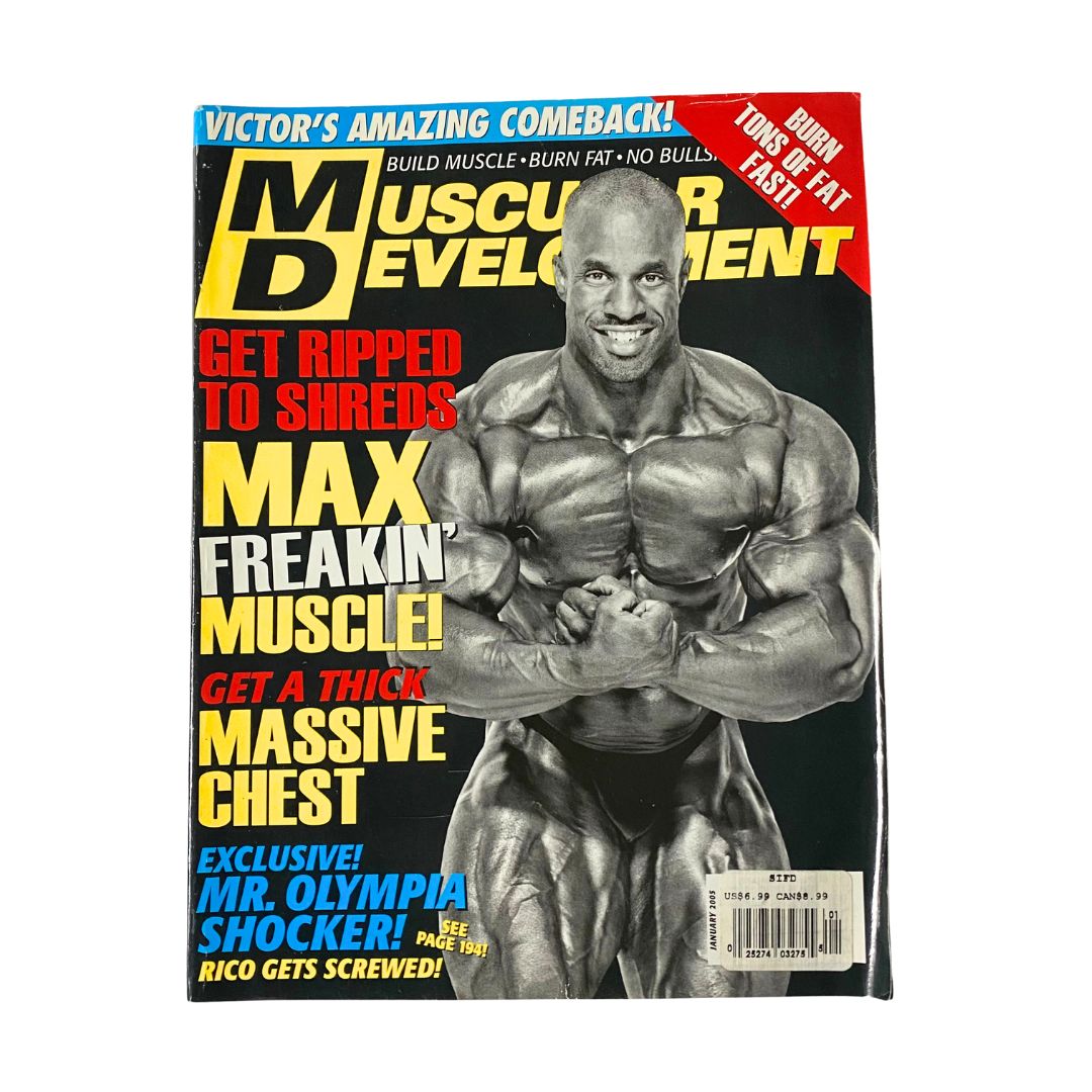 Muscular Development Magazine January 2005 Victor Martinez Cover No Label