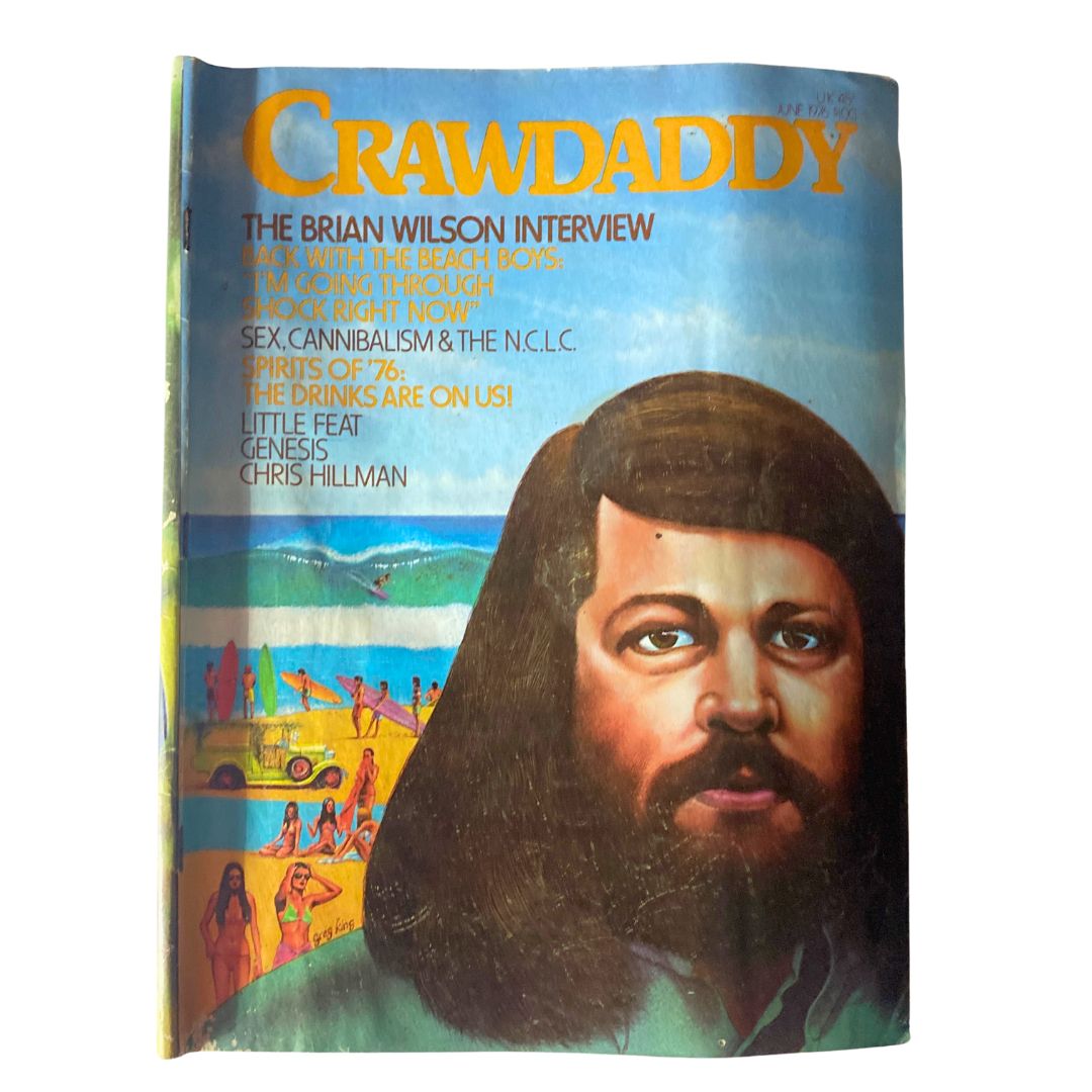 VTG Crawdaddy Magazine June 1976 The Brian Wilson Interview No Label