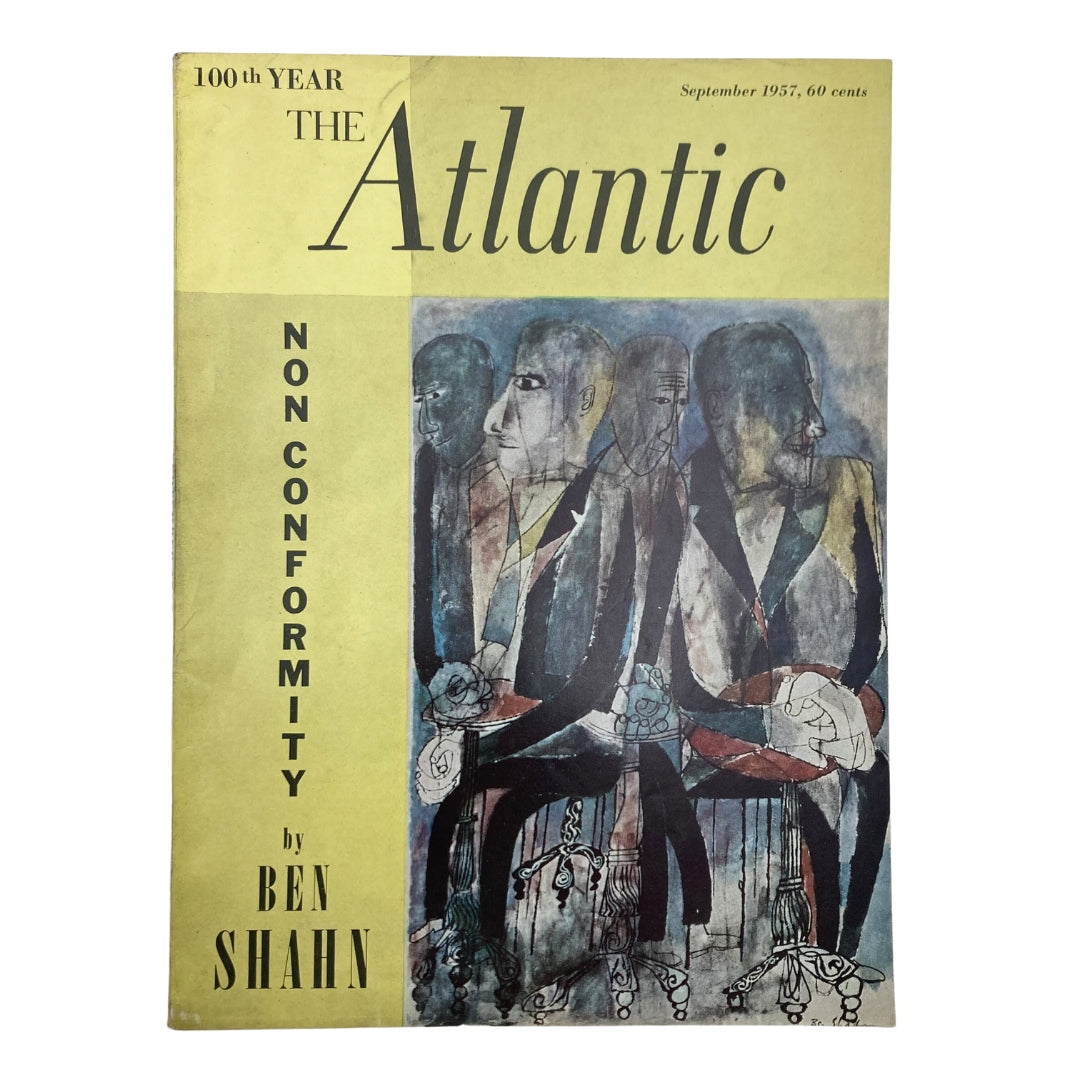 VTG The Atlantic Magazine September 1957 Non Comformity by Ben Shahn No Label