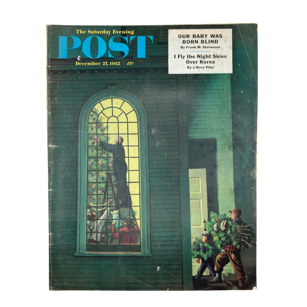 Saturday Evening Post Magazine December 27 1952 Christmas Eve - Dohanos No Label