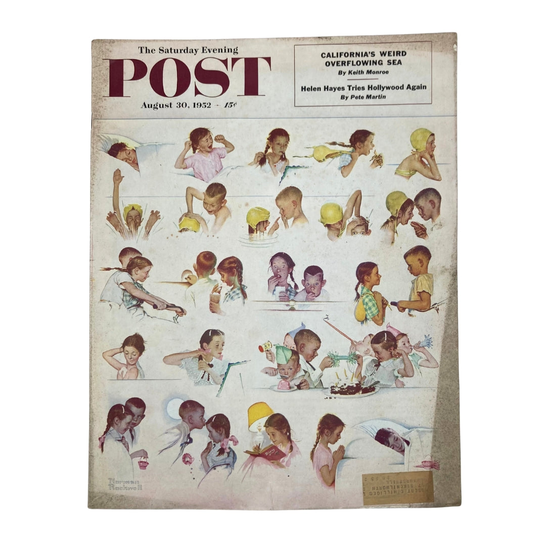 Saturday Evening Post Magazine August 30 1952 Little Girl - Norman Rockwell