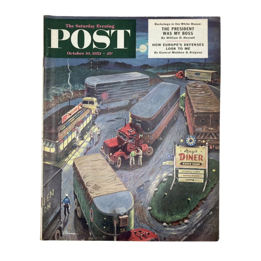 Saturday Evening Post Magazine October 10 1953 Country Club - Ben Prins No Label