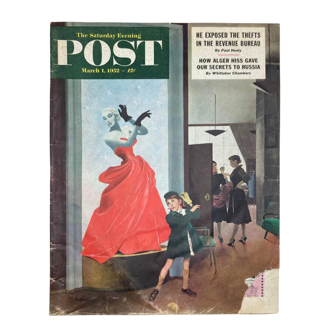 Saturday Evening Post Magazine March 1 1952 New York Shop - Hughes GD Interior