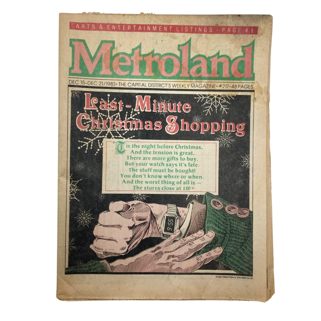 VTG Metroland Magazine December 15 1983 Last-Minute Christmas Shopping No Label