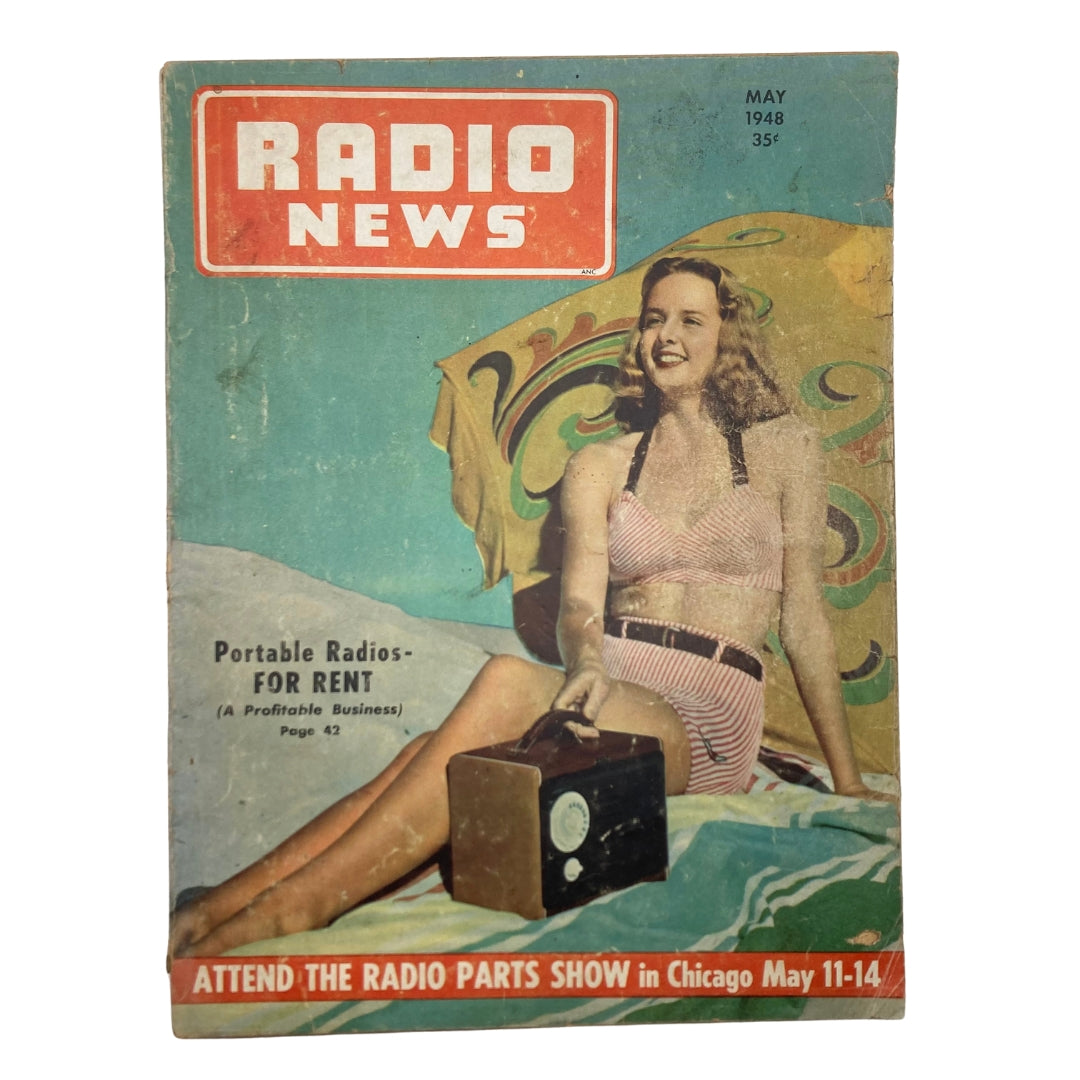 VTG Radio News Magazine May 1948 Portable Radios for Rent No Label