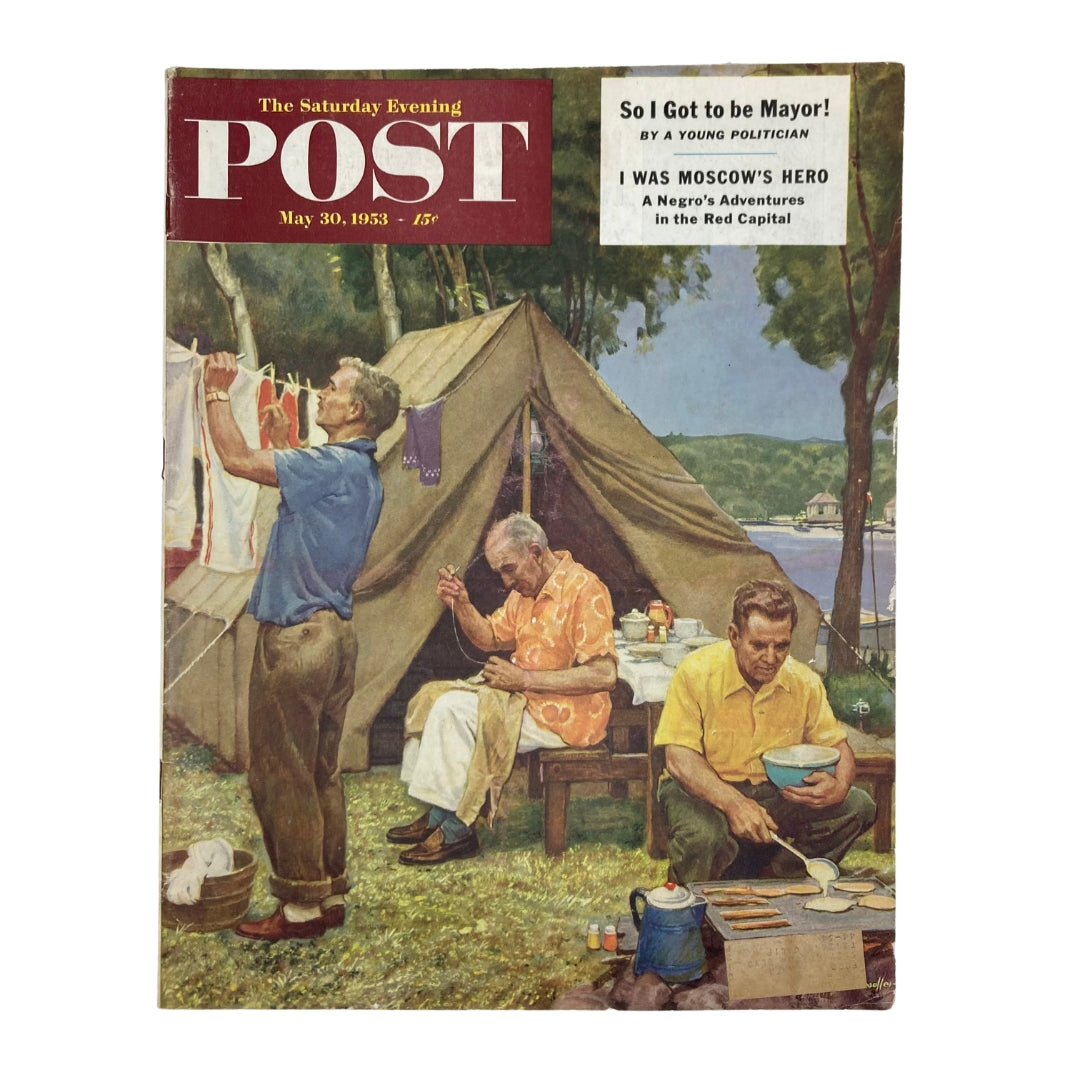 RES* Saturday Evening Post Magazine May 30 1953 The Camping - Mead Schaeffer