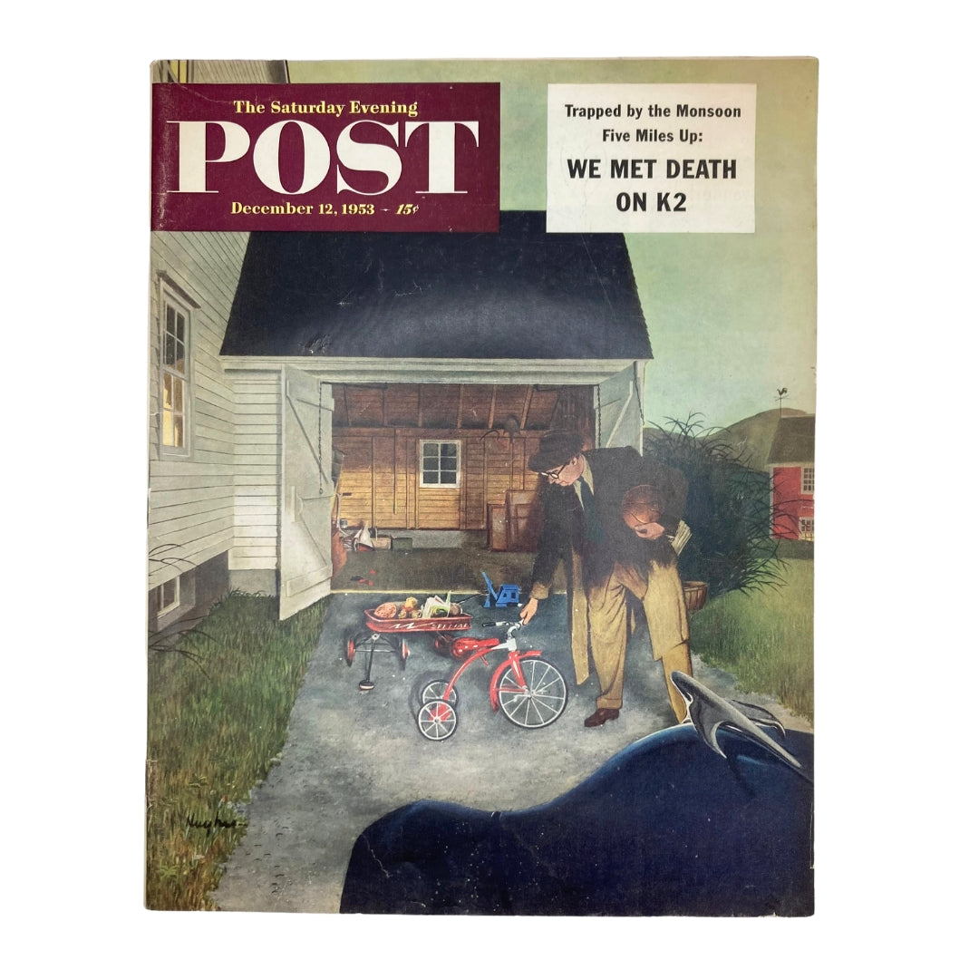 Saturday Evening Post Magazine December 22 1953 Lawn Mower - Hughes No Label