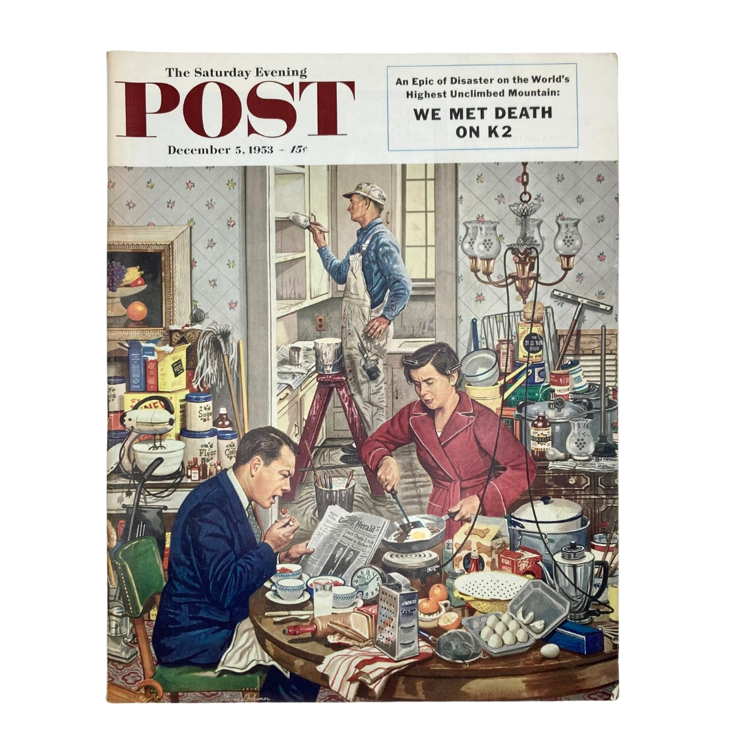 Saturday Evening Post Magazine December 5 1953 Catalysm - Dohanos No Label