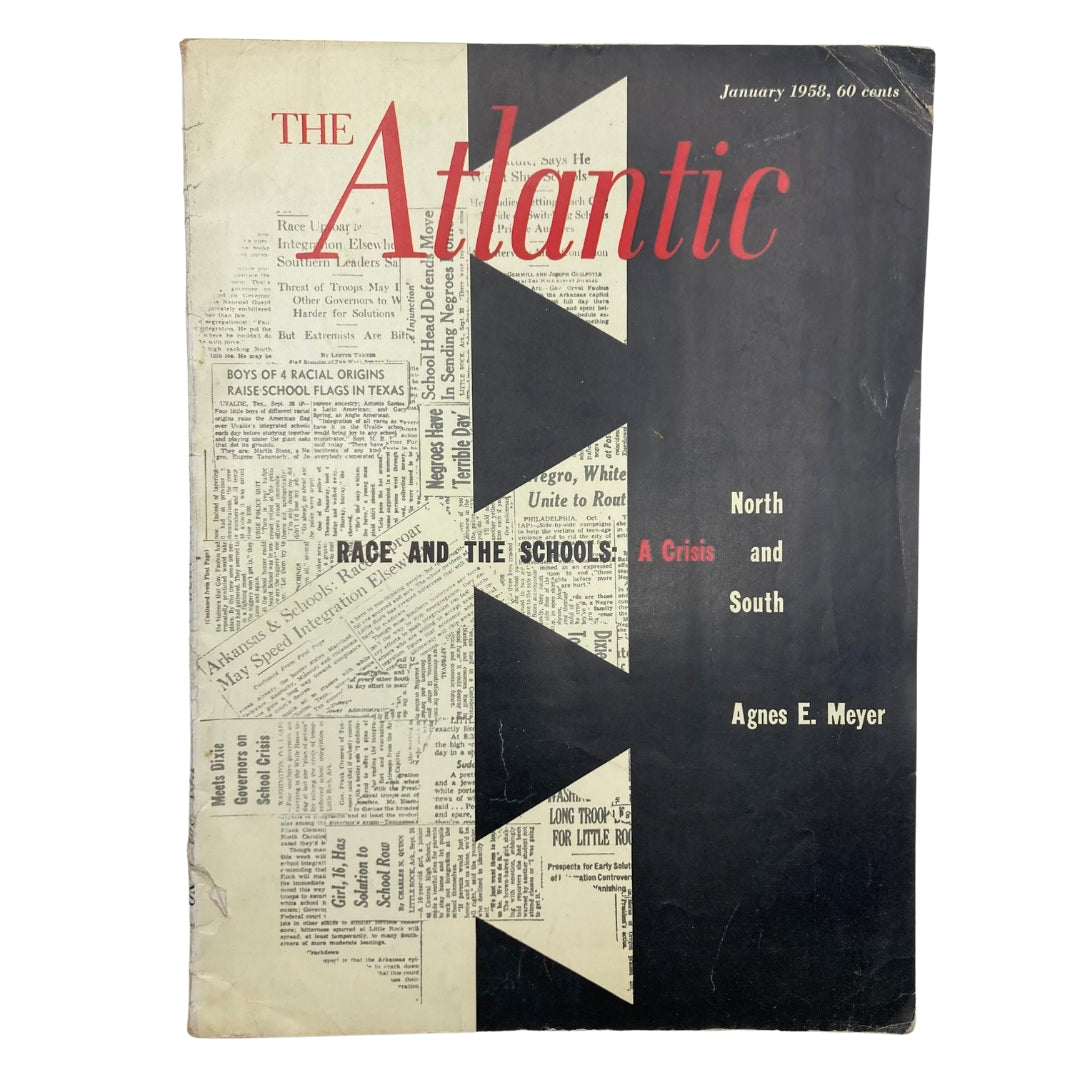 VTG The Atlantic Magazine January 1958 Race and The Schools A Crisis No Label