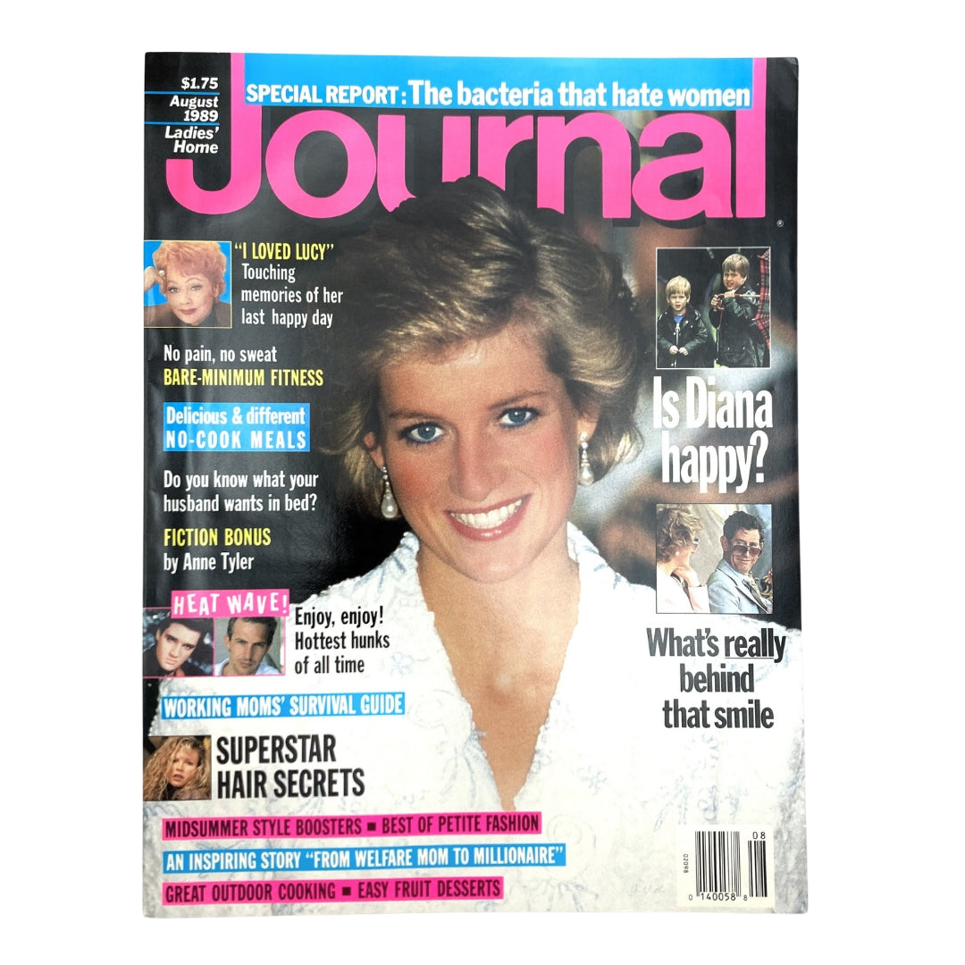 Ladies' Home Journal Magazine August 1989 Princess Diana VG No Label