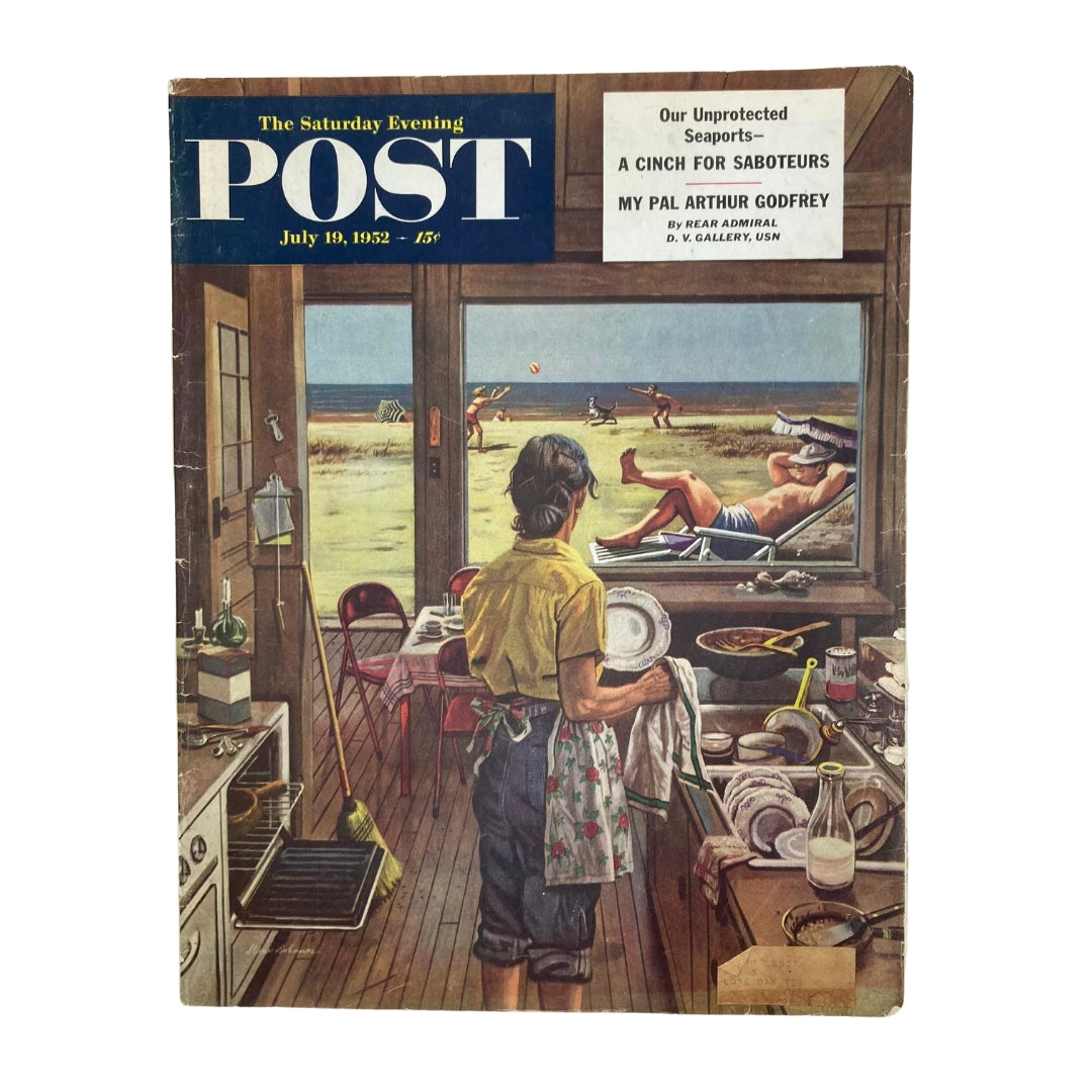 Saturday Evening Post Magazine July 19 1952 A Vacation Needed - Dohanos