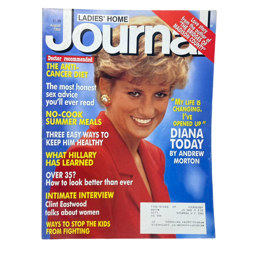 Ladies' Home Journal Magazine August 1993 Diana Today by Andrew Morton