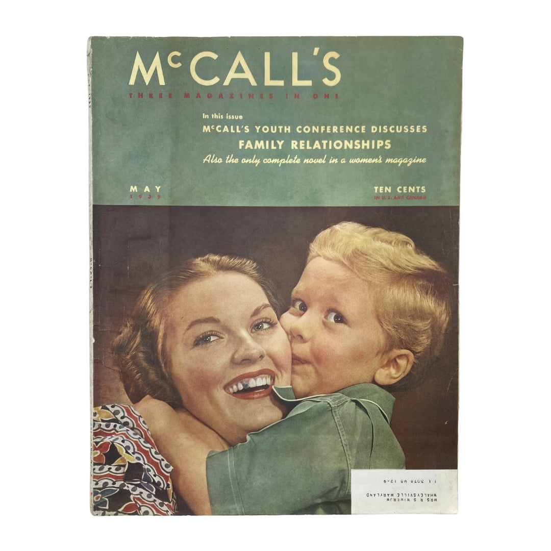 VTG McCall's Magazine May 1939 Youth Conference Discusses Family Relationships