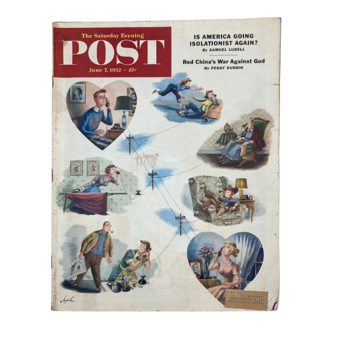 Saturday Evening Post Magazine June 7 1952 Party-Line - Constantine Alajalov