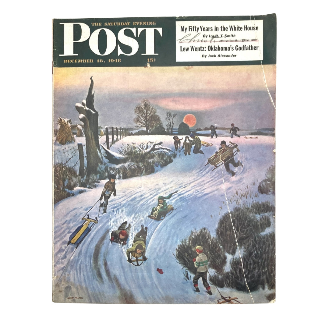 Saturday Evening Post Magazine December 18 1948 Cover by John Falter No Label