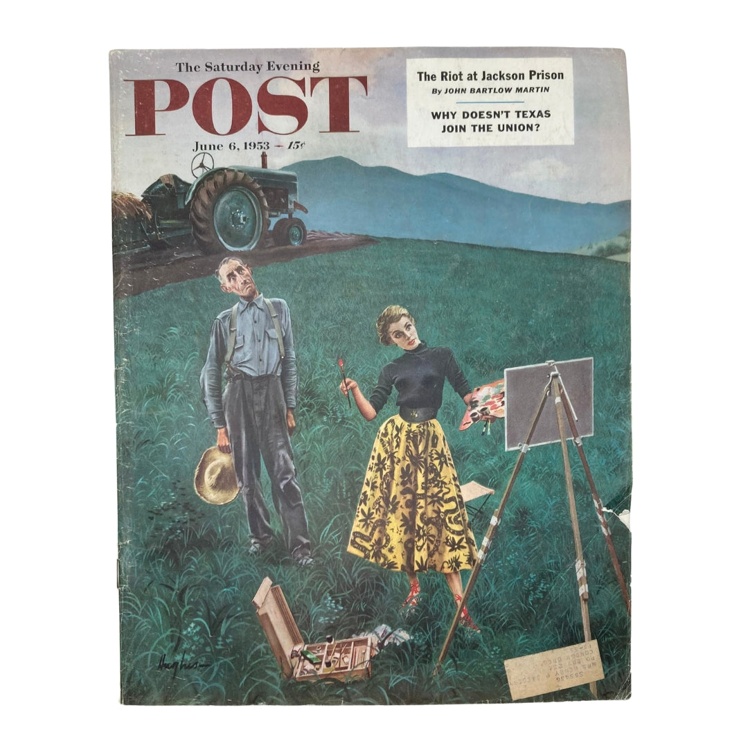 Saturday Evening Post Magazine June 6 1953 Miss Brushley - George Hughes