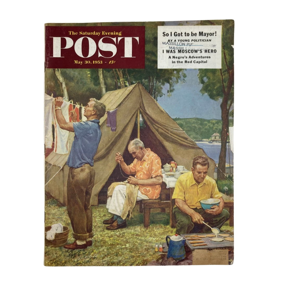 Saturday Evening Post Magazine May 30 1953 Washerwoman - Mead Schaeffer