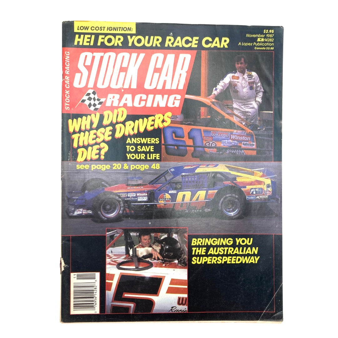 VTG Stock Car Racing Magazine November 1987 The Australian Speedway No Label