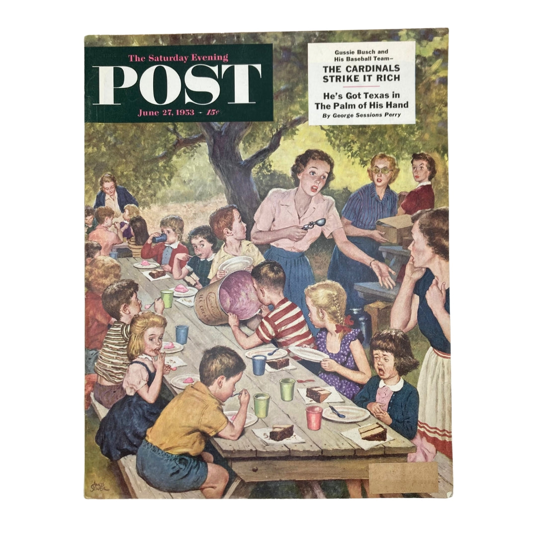 RES*Saturday Evening Post Magazine June 27 1953 Philosophical View - Amos Sewell