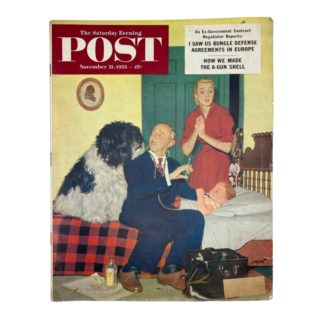 Saturday Evening Post Magazine November 21 1953 Doctor Schott - Dick Sargent