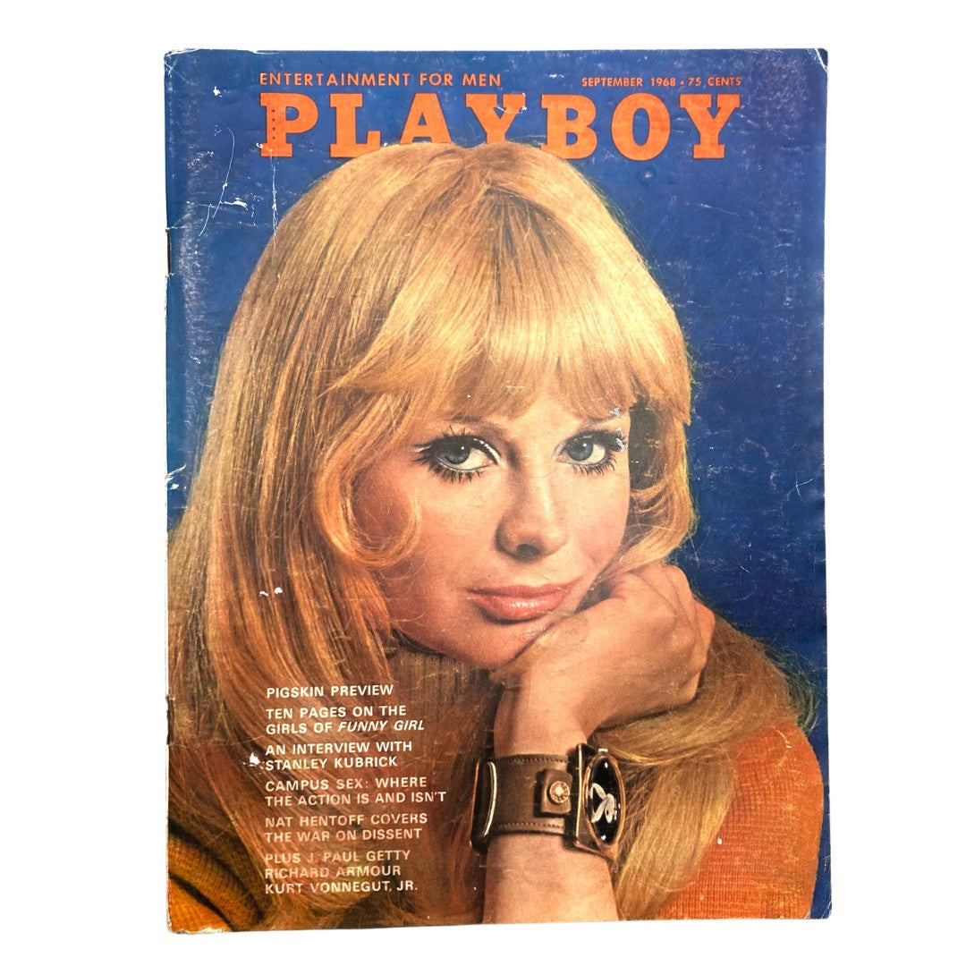 VTG Playboy Magazine September 1968 Dru Hart w Centerfold GD Interior No Label