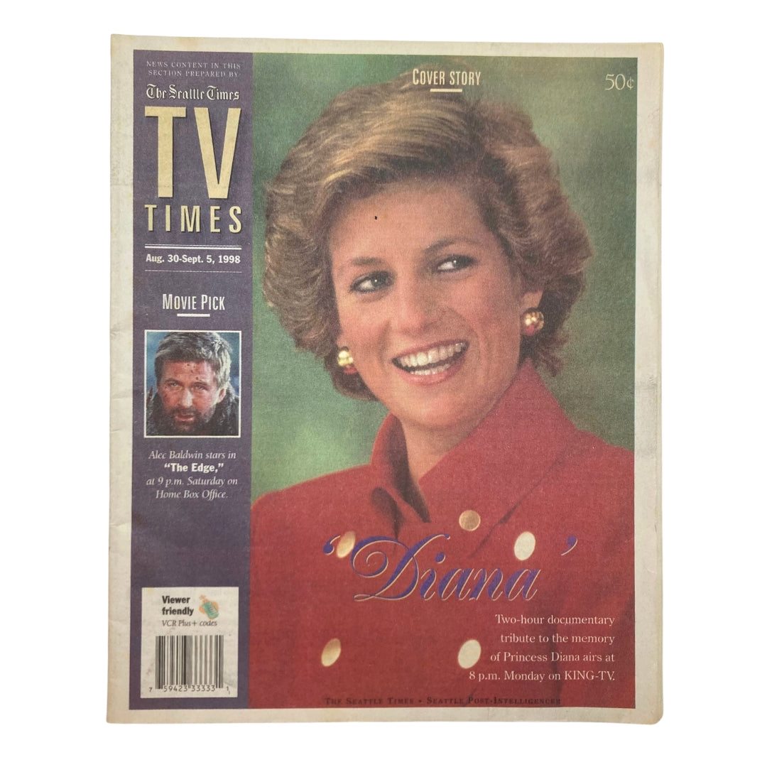 TV Times Magazine August 30 1998 Princess Diana Tribute To The Memory No Label