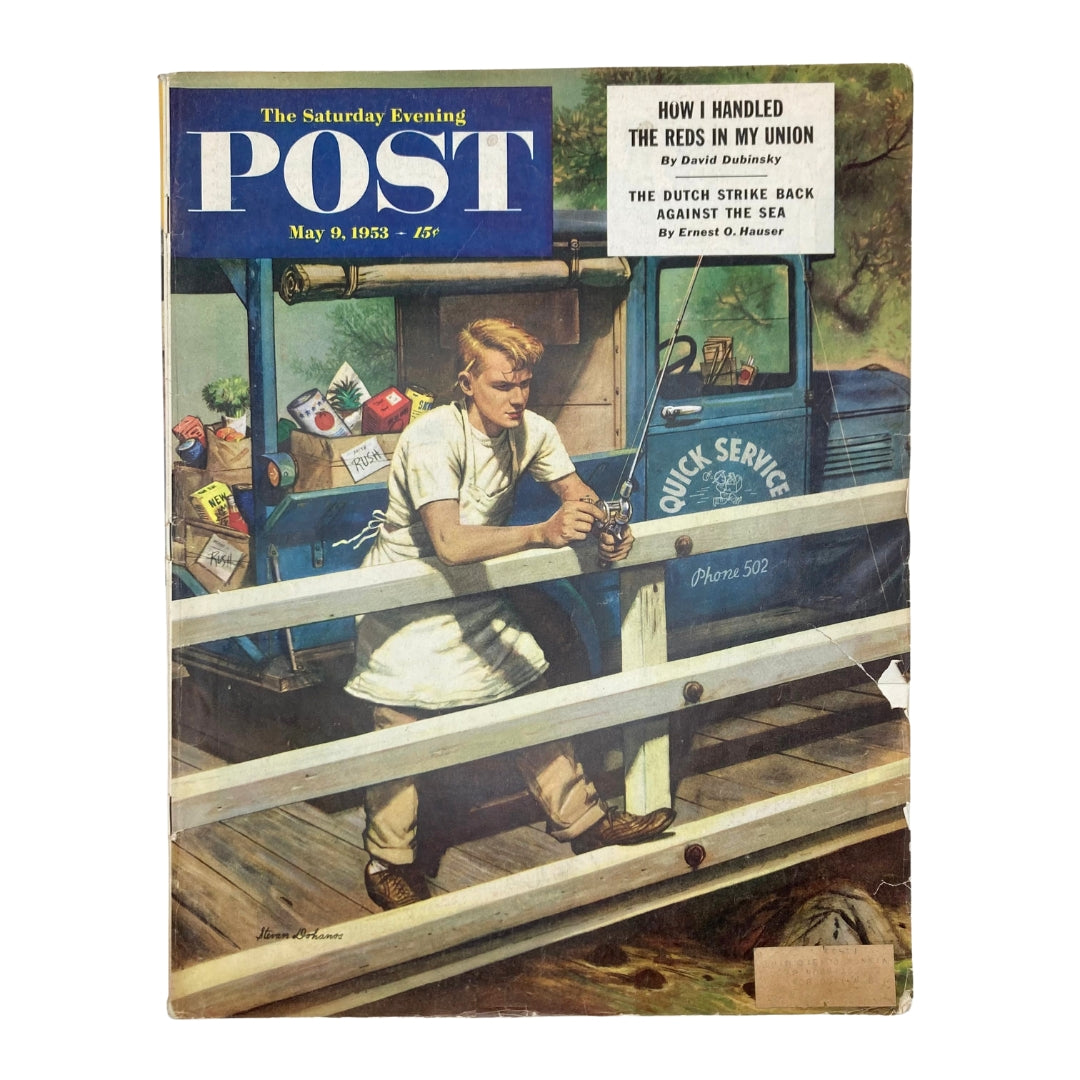 Saturday Evening Post Magazine May 9 1953 Jack Dull Boy - Dohanos GD Interior