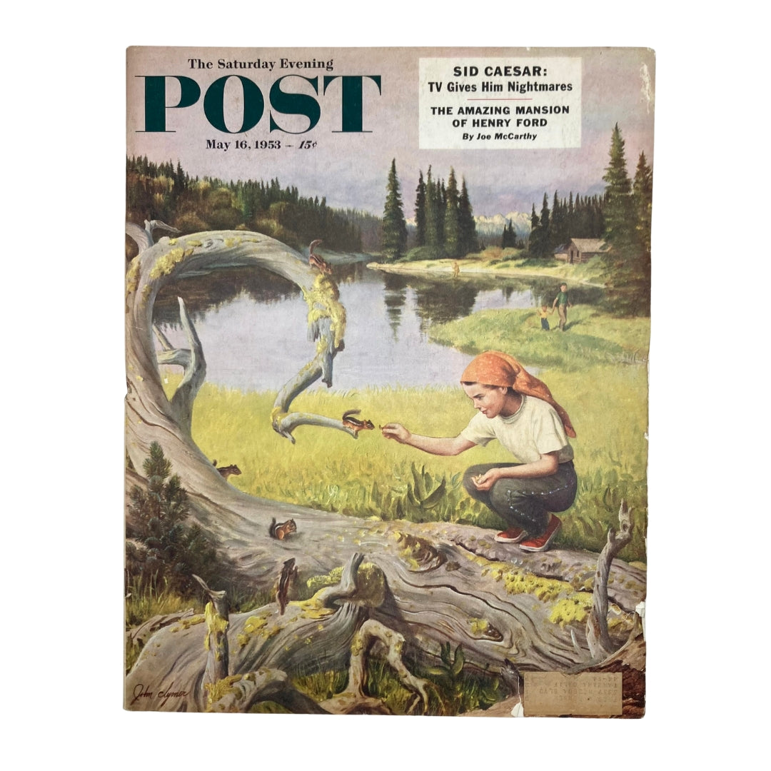 RES* Saturday Evening Post Magazine May 16 1953 Easel in Connecticut John Clymer