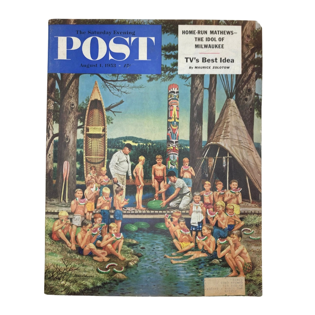 Saturday Evening Post Magazine August 4 1953 Citrullus Vulgaris - Steven Dohanos