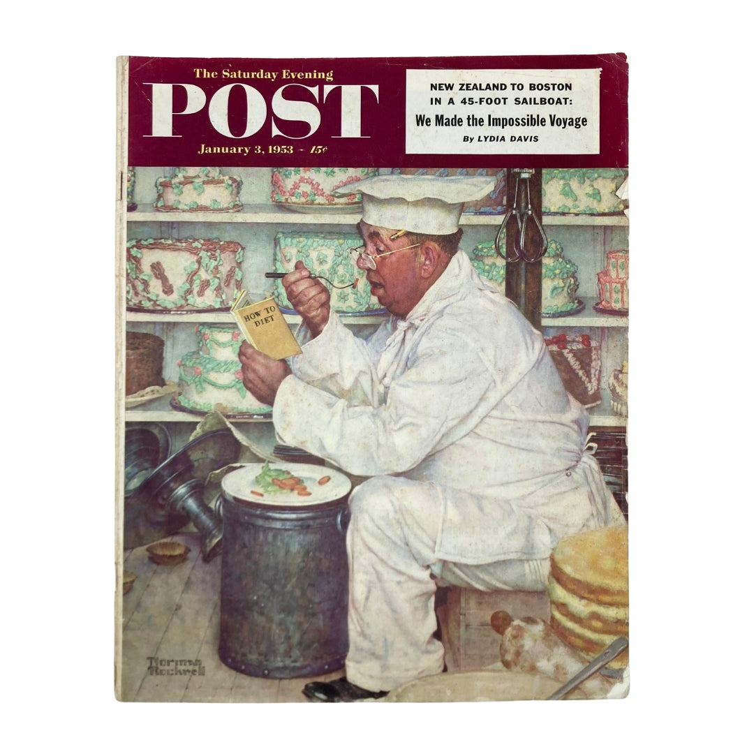 Saturday Evening Post Magazine January 3 1953 Norman Rockwell No Label