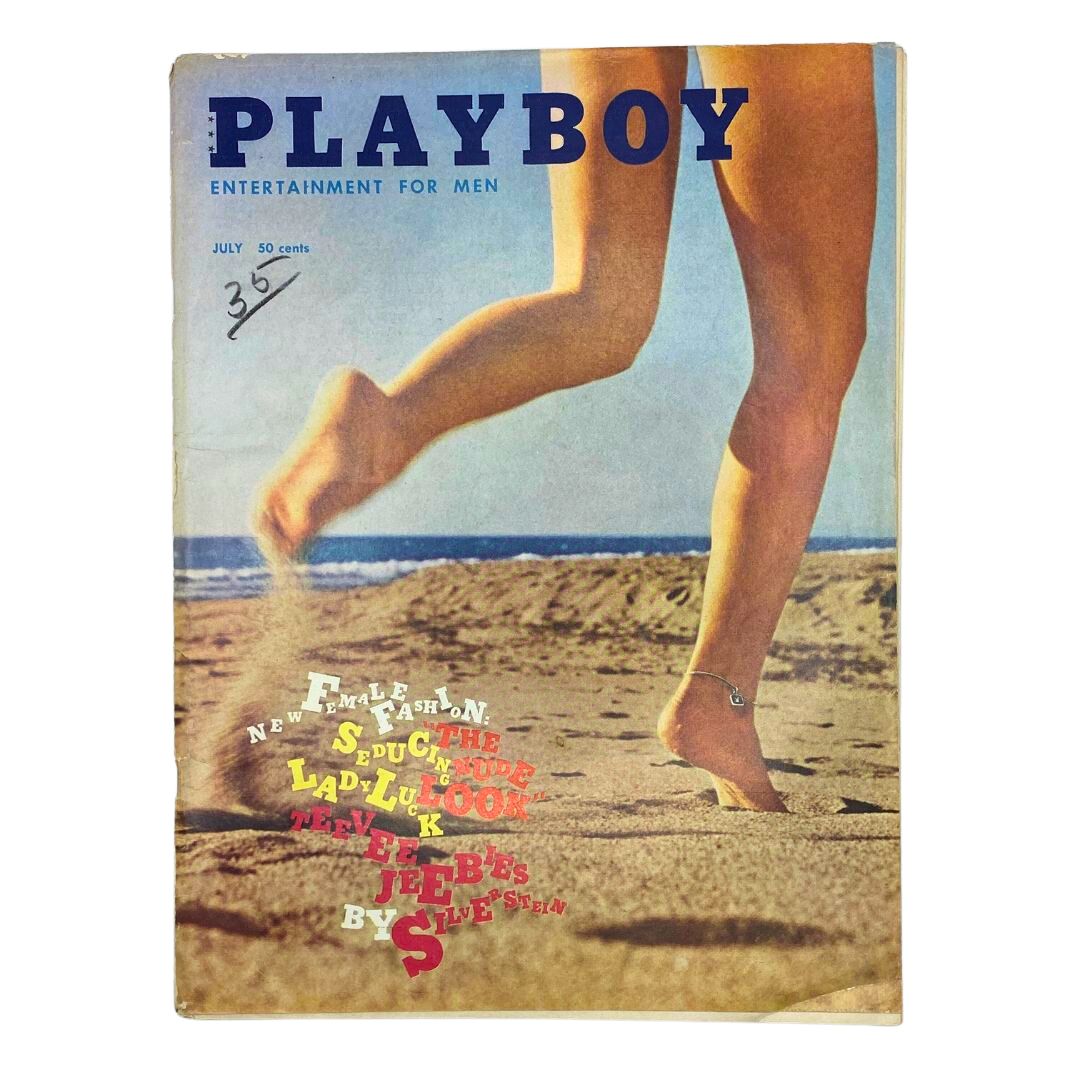 VTG Playboy Magazine July 1960 Playmate Teddi Smith w Centerfold No Label