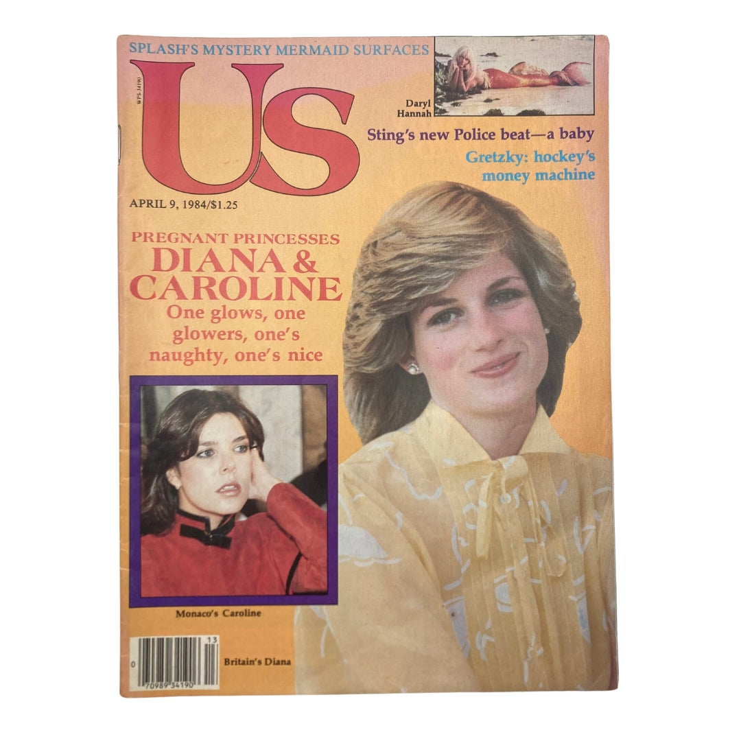 VTG Us Magazine April 9 1984 Princess Diana and Princess Caroline No Label