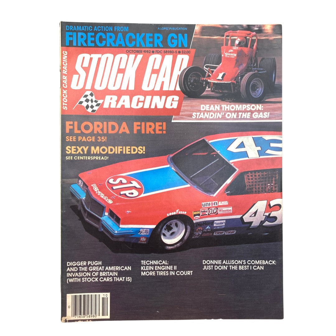 VTG Stock Car Racing Magazine October 1982 Donnie Allison's Comeback No Label