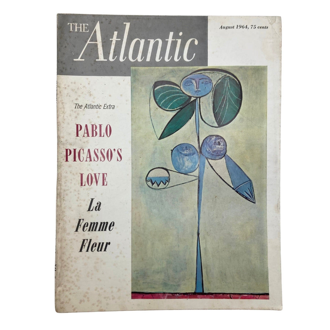 VTG The Atlantic Magazine August 1964 Pablo Picasso's La Femme Fleur No Label