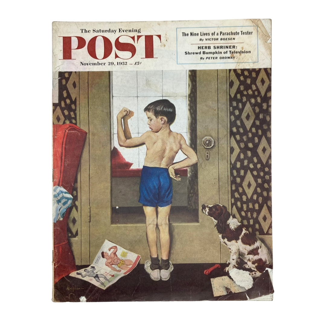 Saturday Evening Post Magazine November 29 1952 Muscles - George Hughes