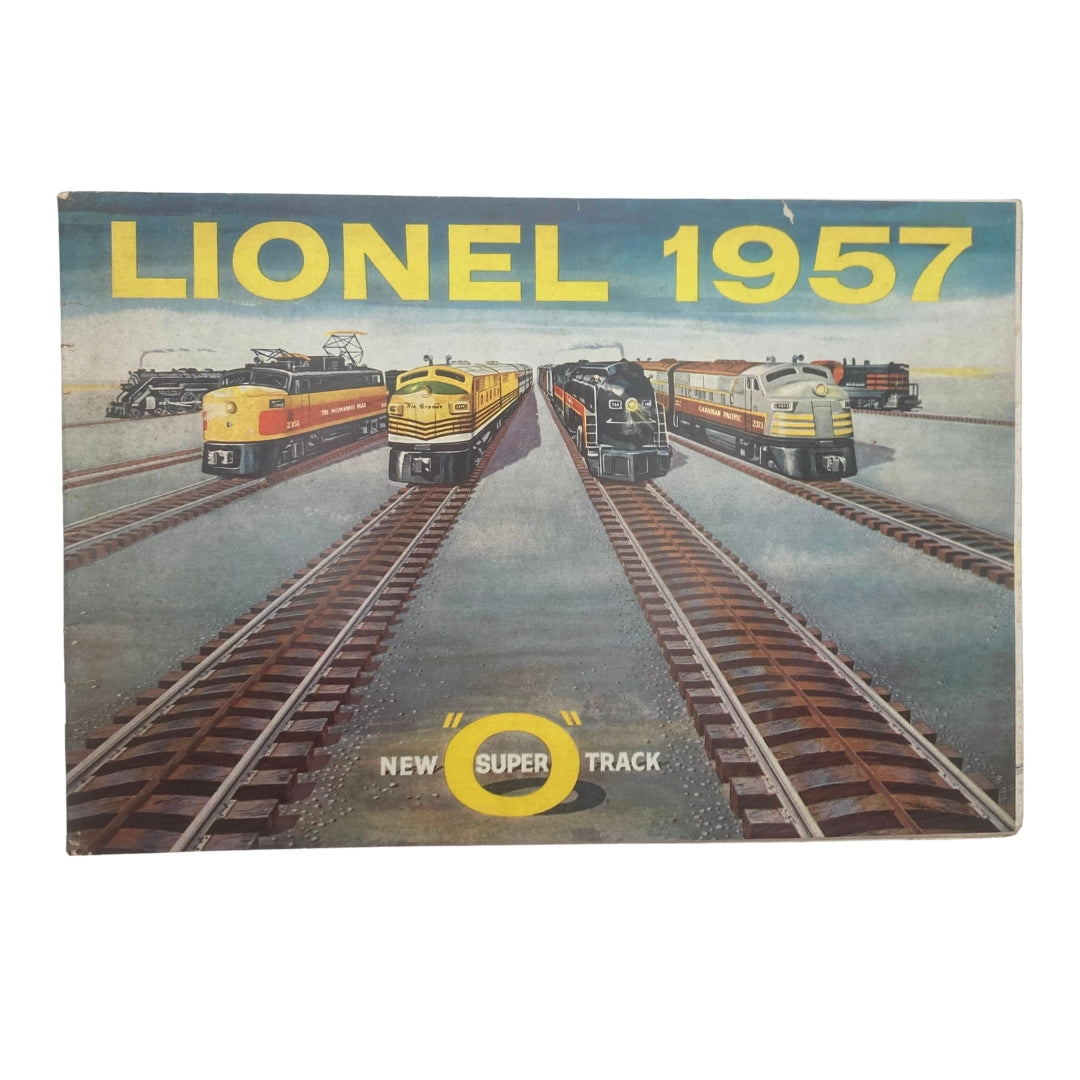 1957 Lionel Model Railroad Train New Super "O" Track Catalog