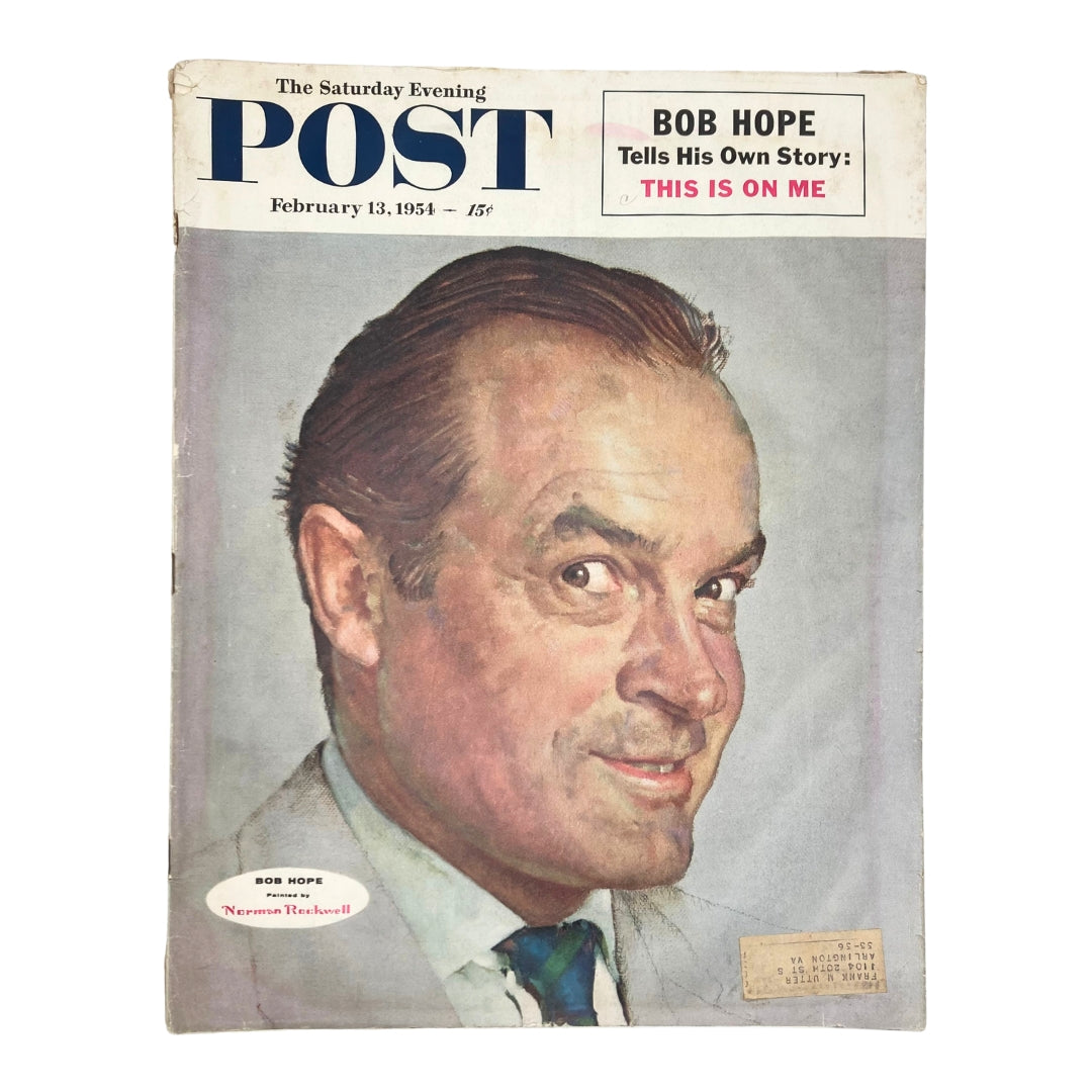 Saturday Evening Post Magazine February 13 1954 Bob Hope - Norman Rockwell