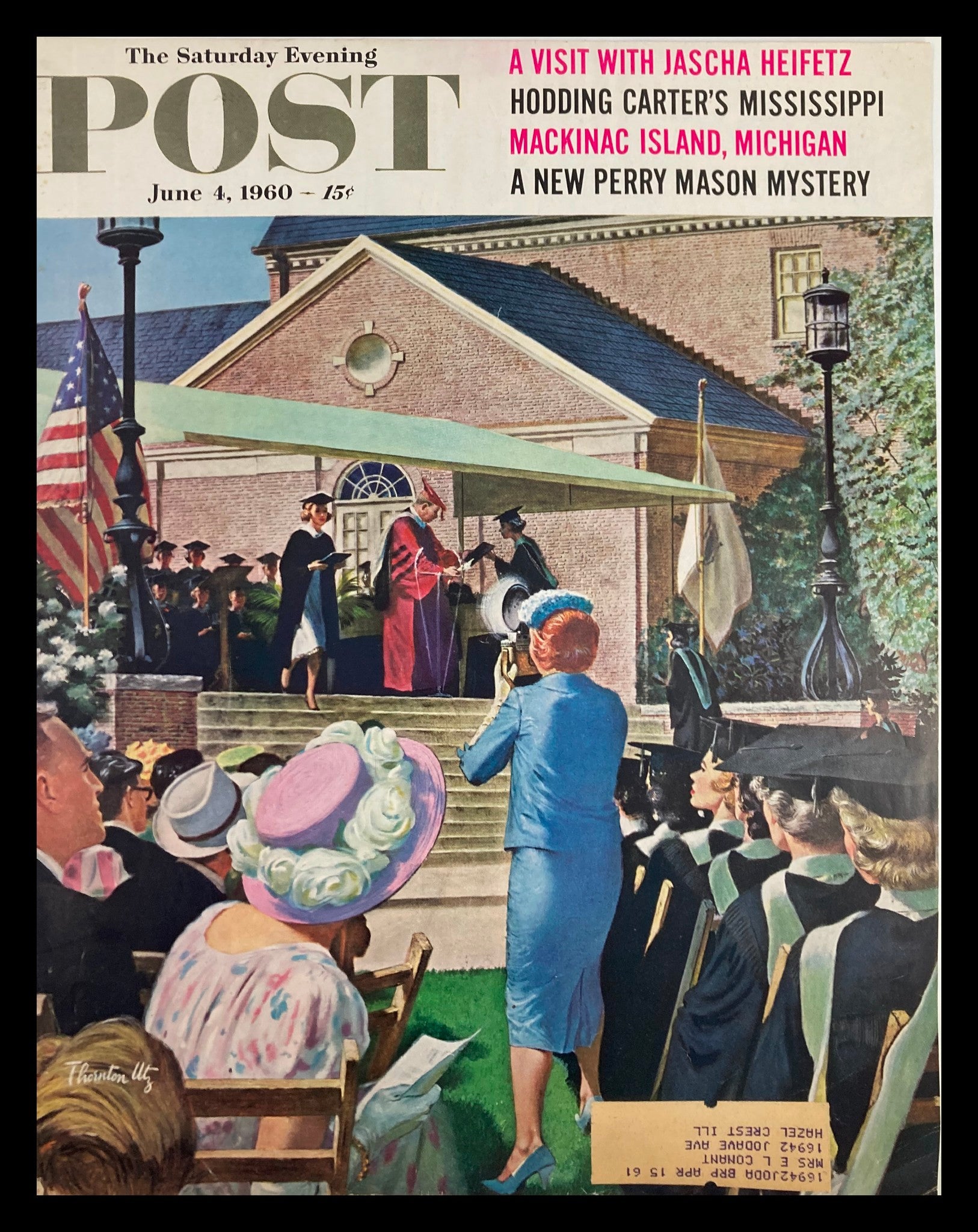 COVER ONLY The Saturday Evening Post June 4 1960 A Visit with Jasscha Heifetz