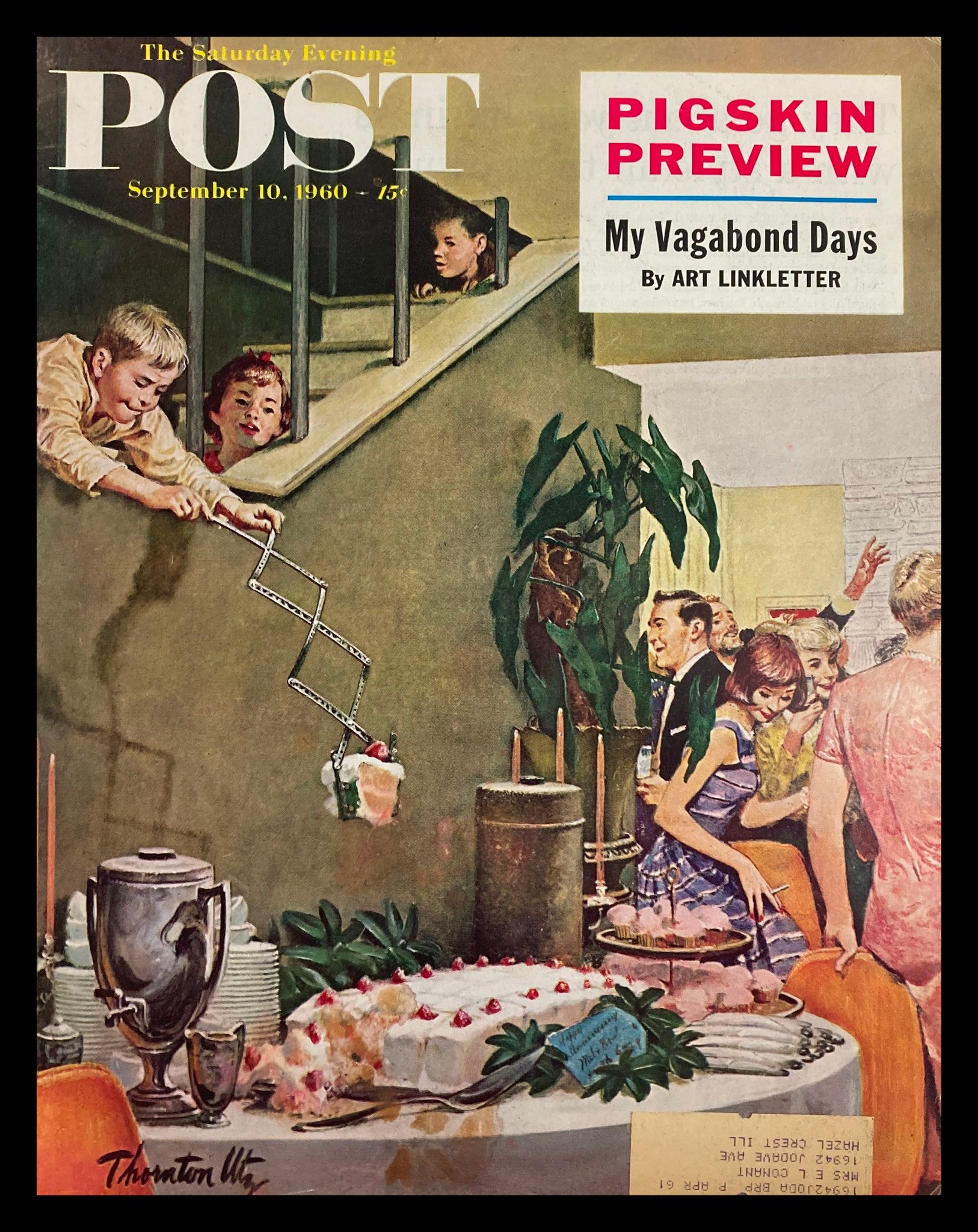 COVER ONLY The Saturday Evening Post September 10 1960 My Vagabond Days