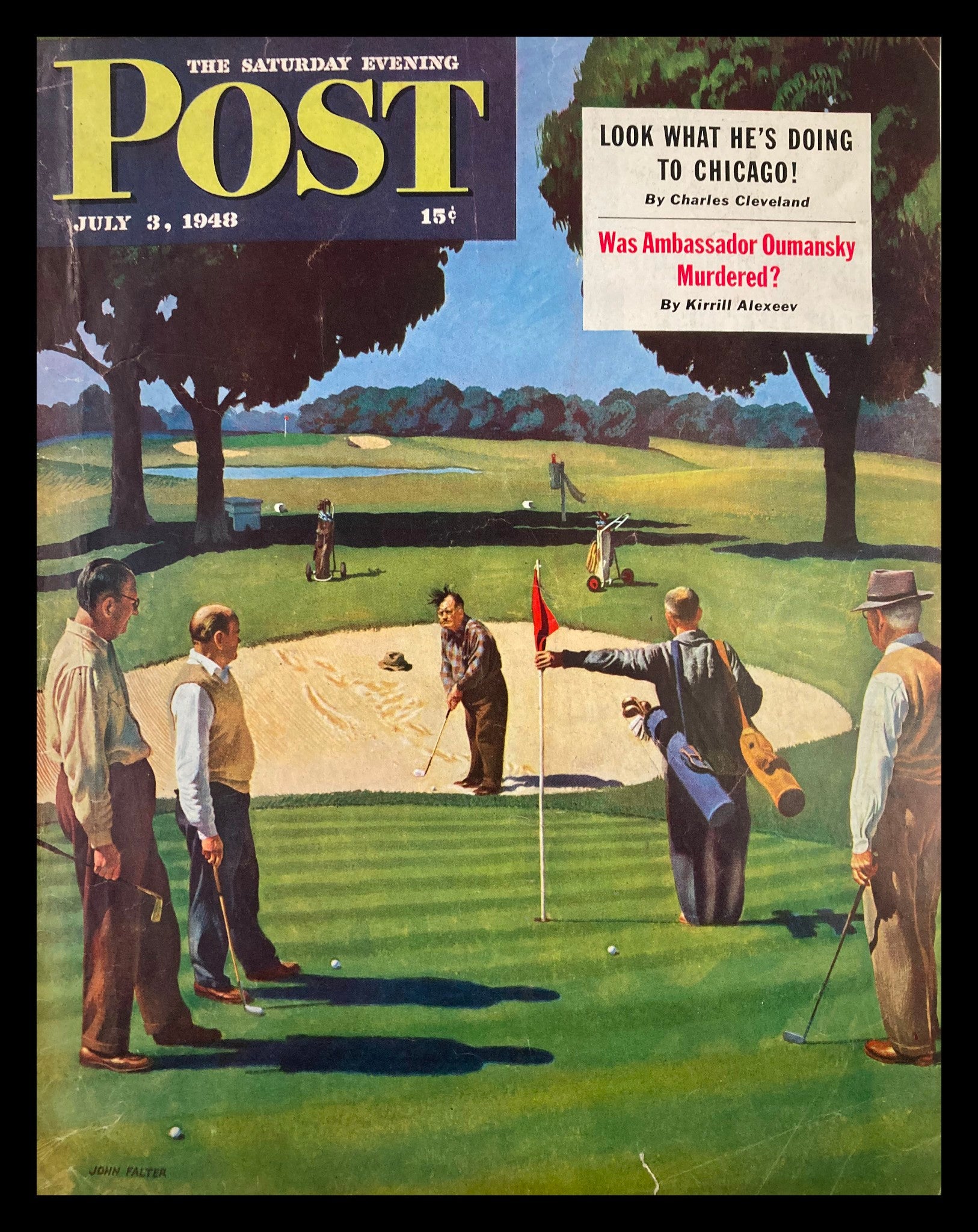 COVER ONLY The Saturday Evening Post July 3 1948 Konstantin Umansky No Label