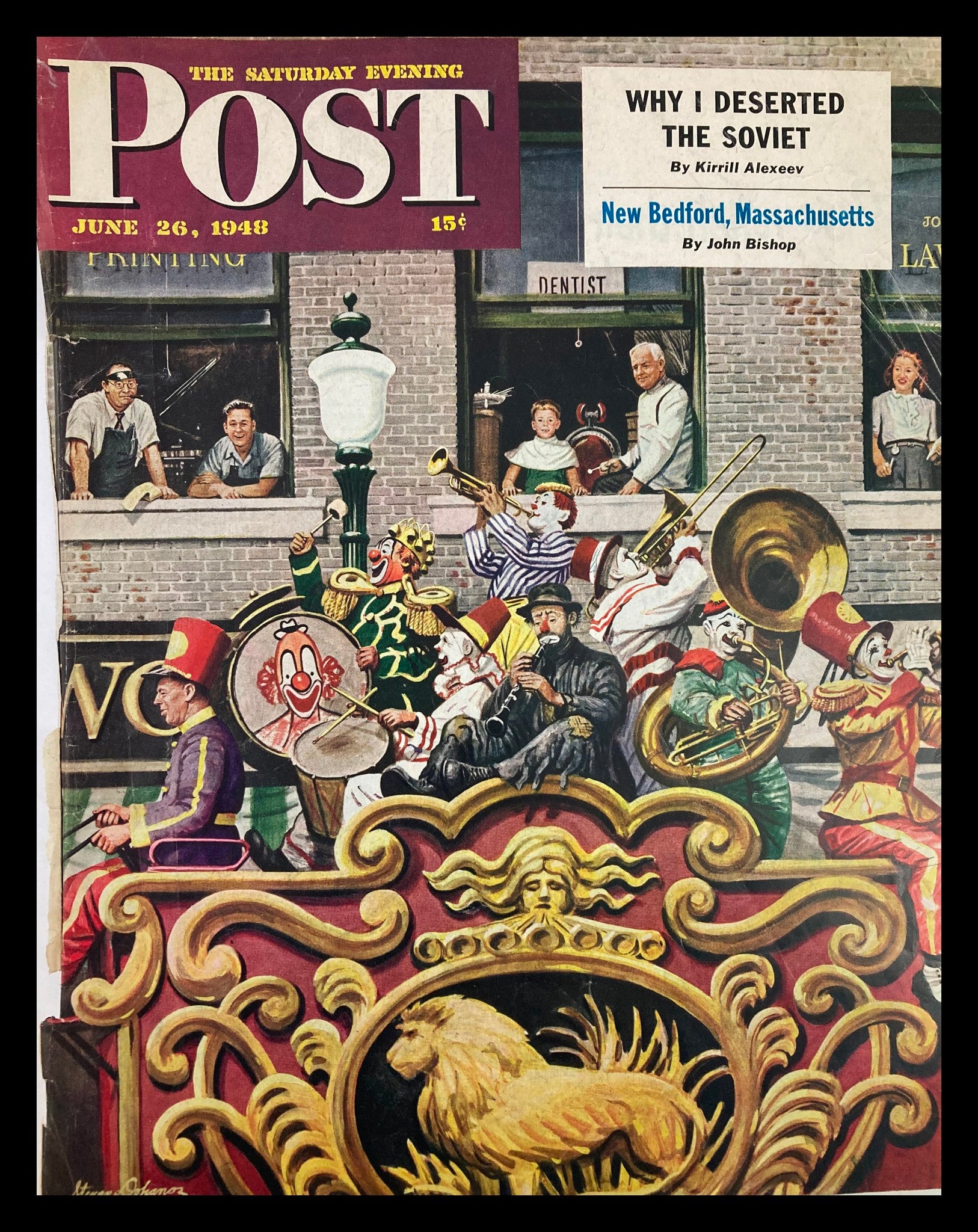 COVER ONLY The Saturday Evening Post June 16 1948 Bedford Massachusetts No Label