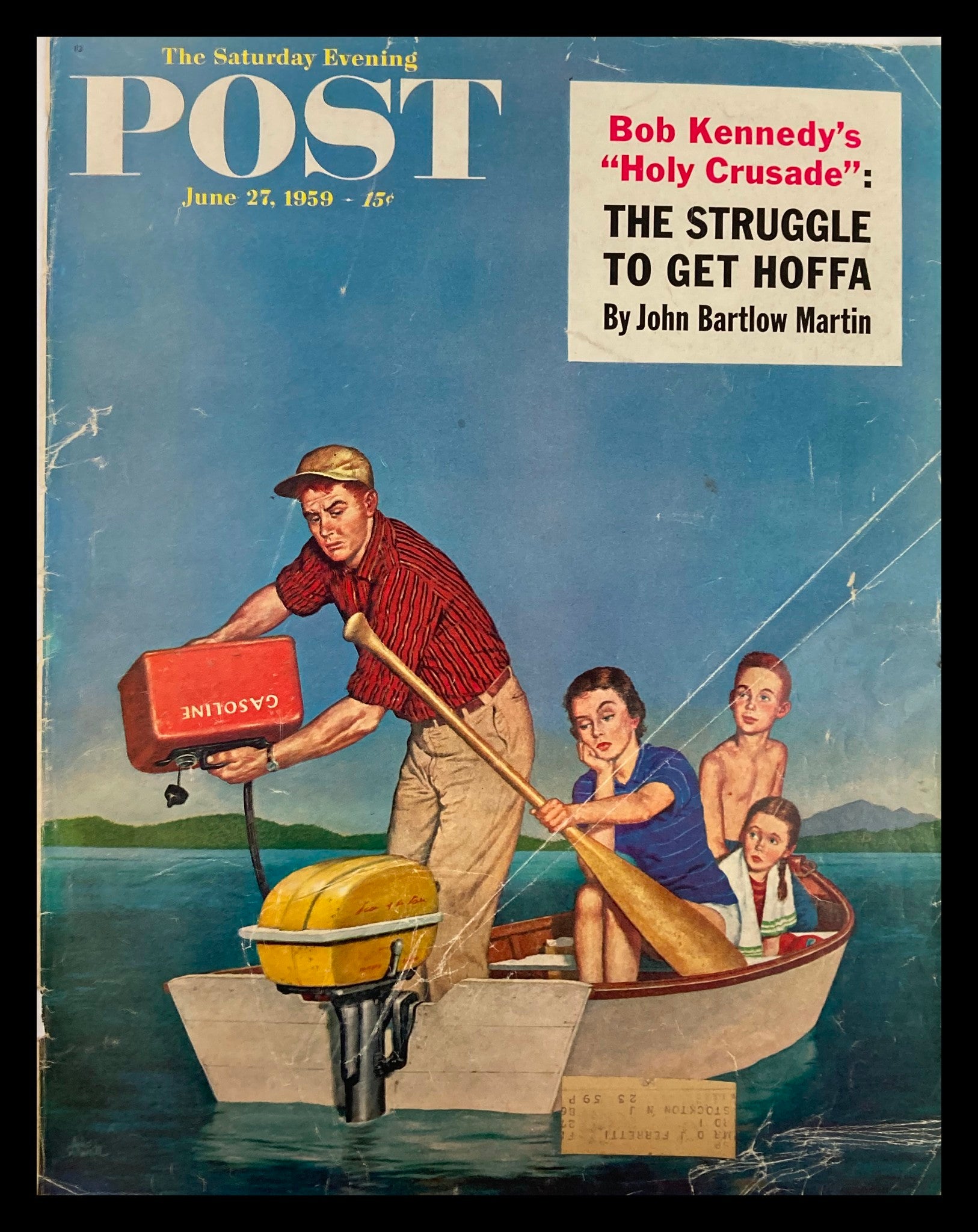 COVER ONLY The Saturday Evening Post June 27 1959 Bob Kennedy's "Holy Crusade"