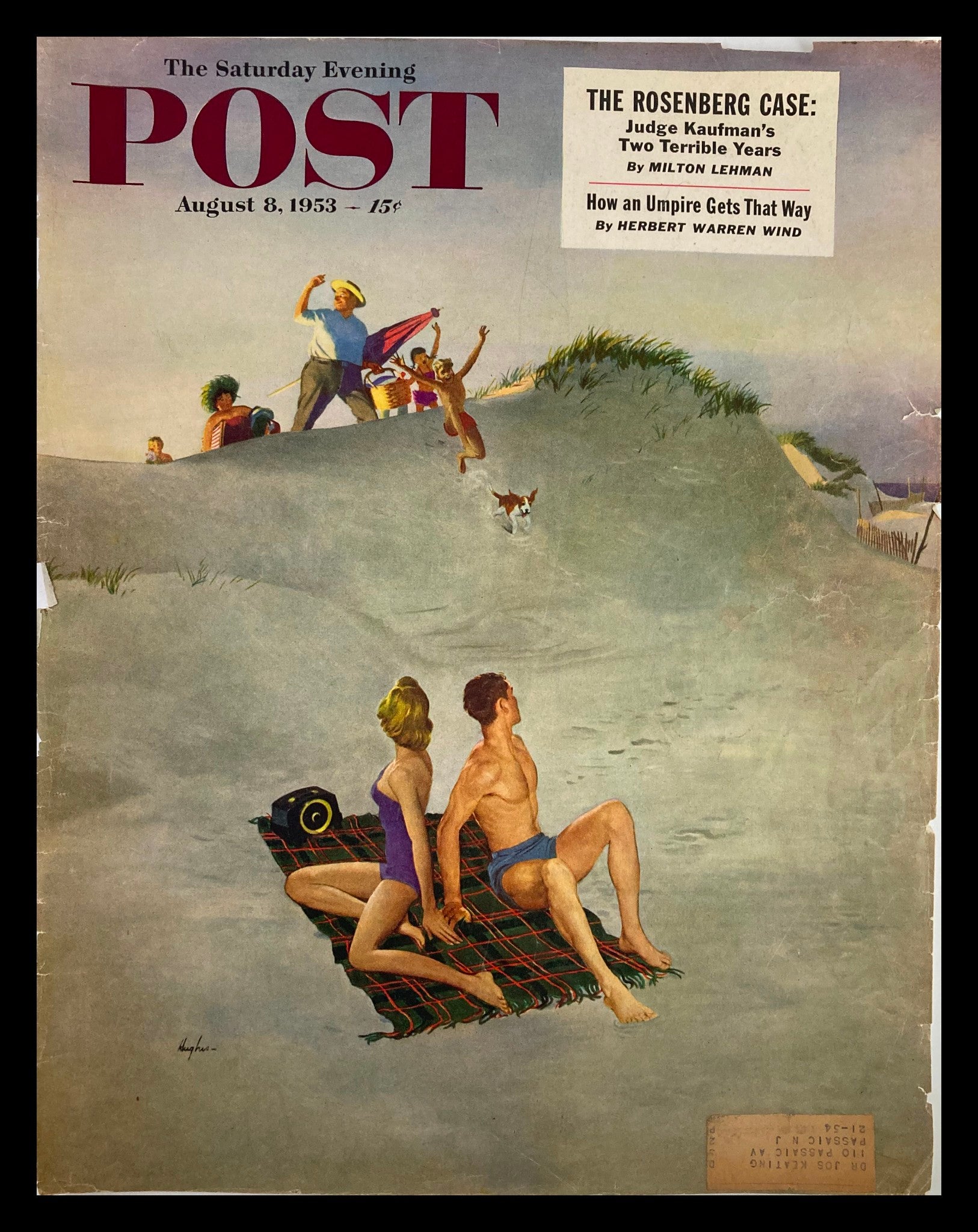 COVER ONLY The Saturday Evening Post August 8 1953 The Rosenberg Case