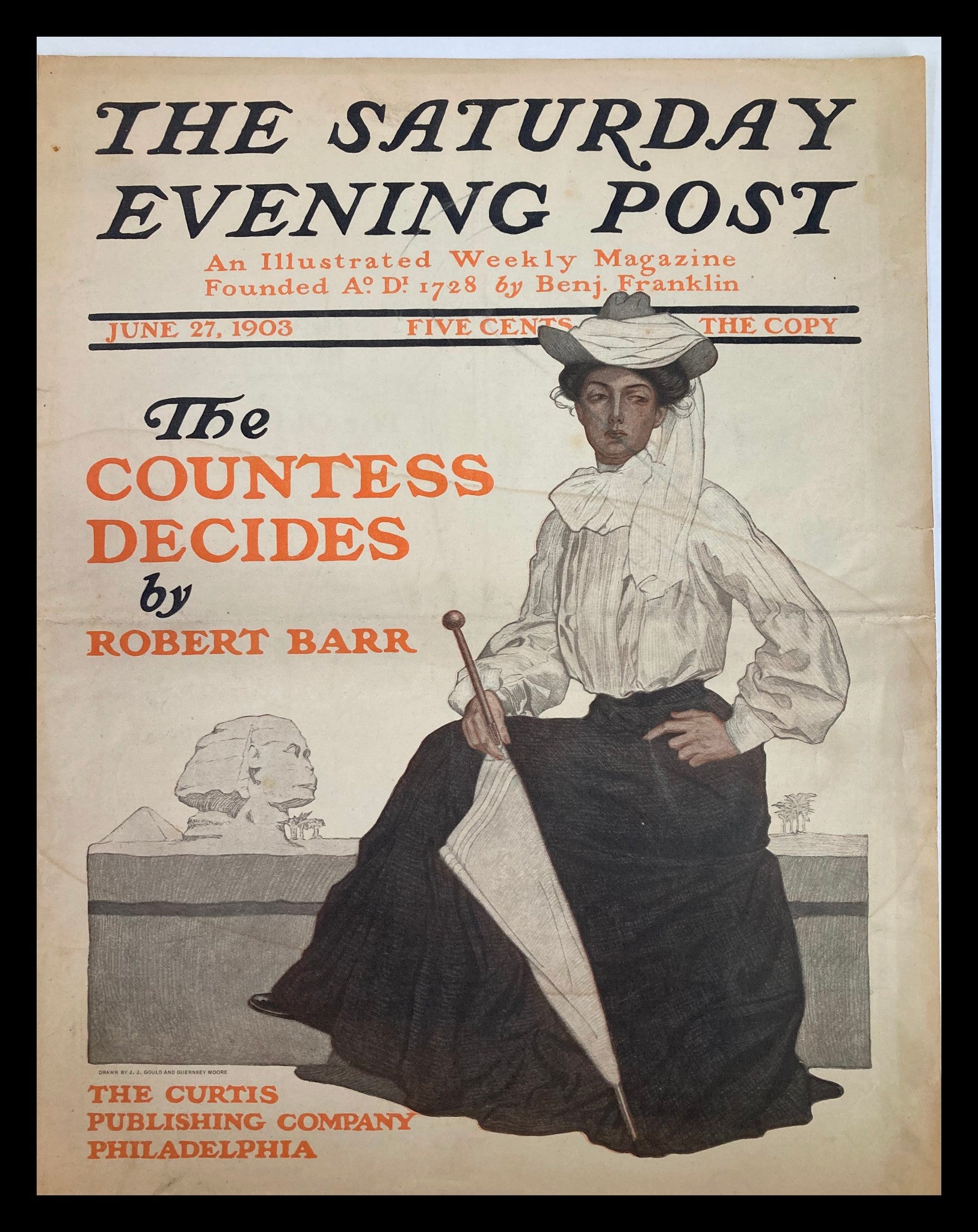 COVER ONLY The Saturday Evening Post June 27 1903 The Countess Decides No Label