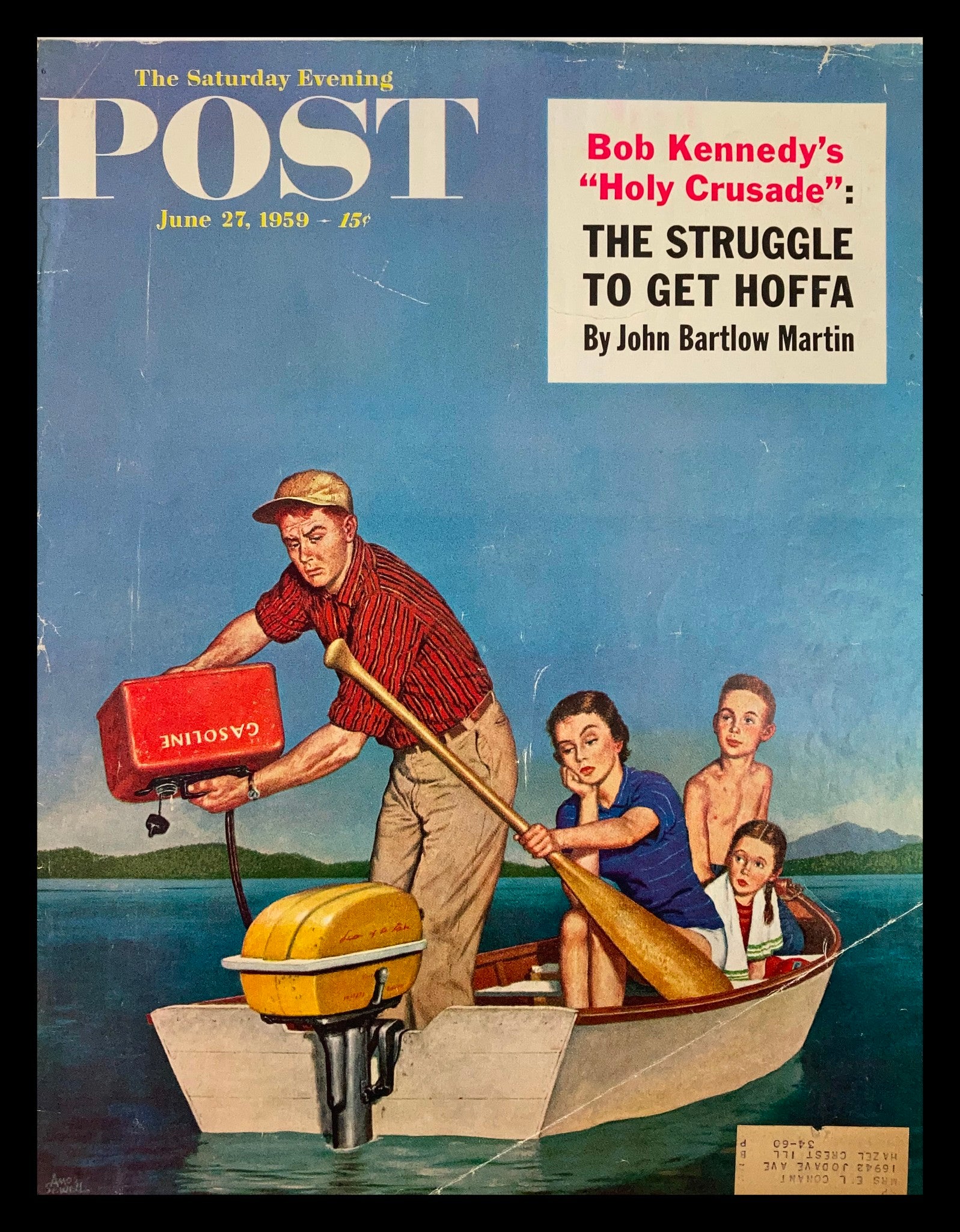 COVER ONLY The Saturday Evening Post June 27 1959 The Struggle To Get Hoffa