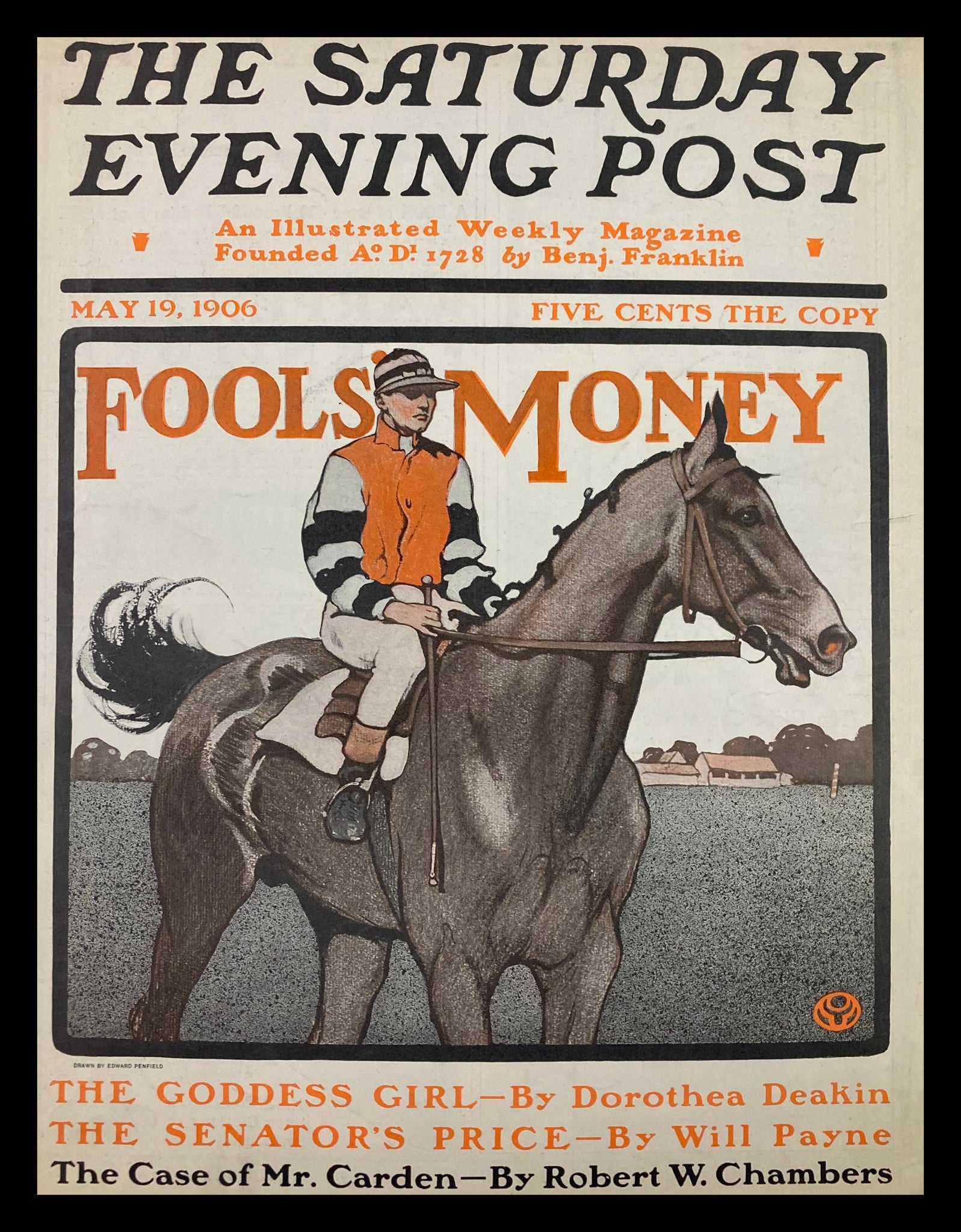 COVER ONLY The Saturday Evening Post May 19 1906 The Senator's Price